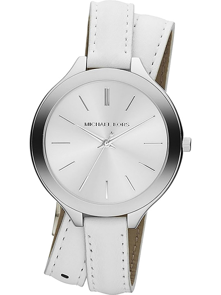 Michael Kors Quarzuhr in Weiß/ Silber